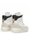 Shabbies Sneaker Sneaker Midtop Multi Mix Materials White gold